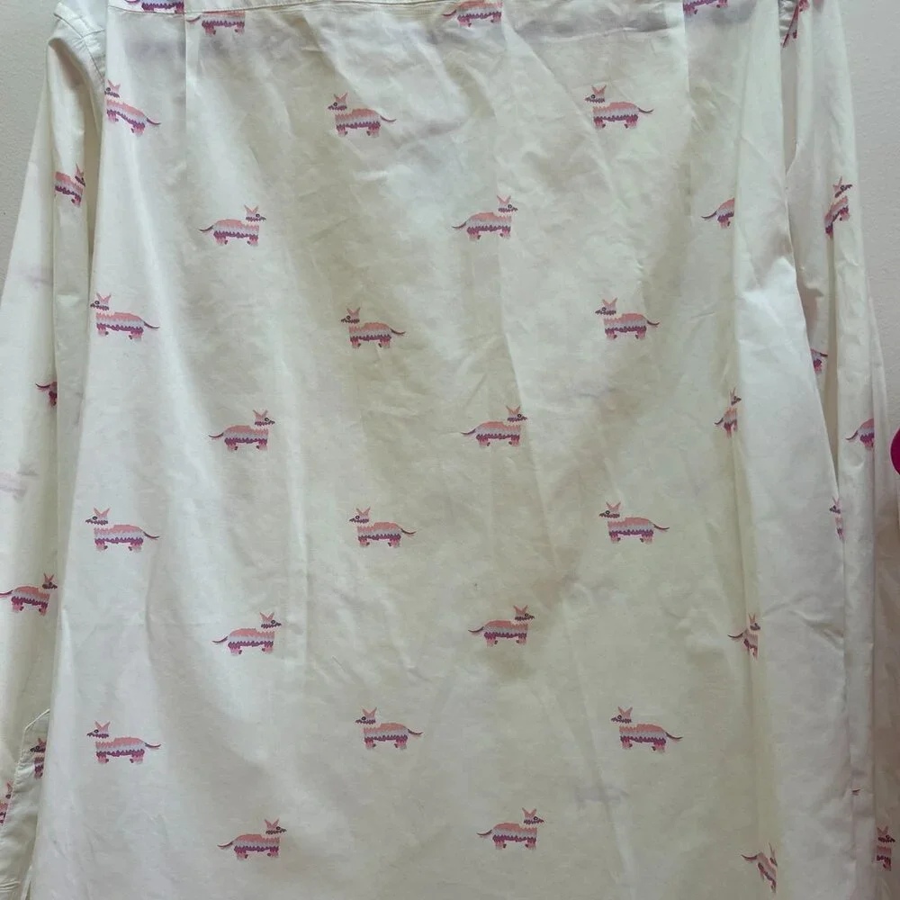 BONOBOS Pinata Llama Long Sleeve Button up Size S Slim Fit - Picture 3 of 3